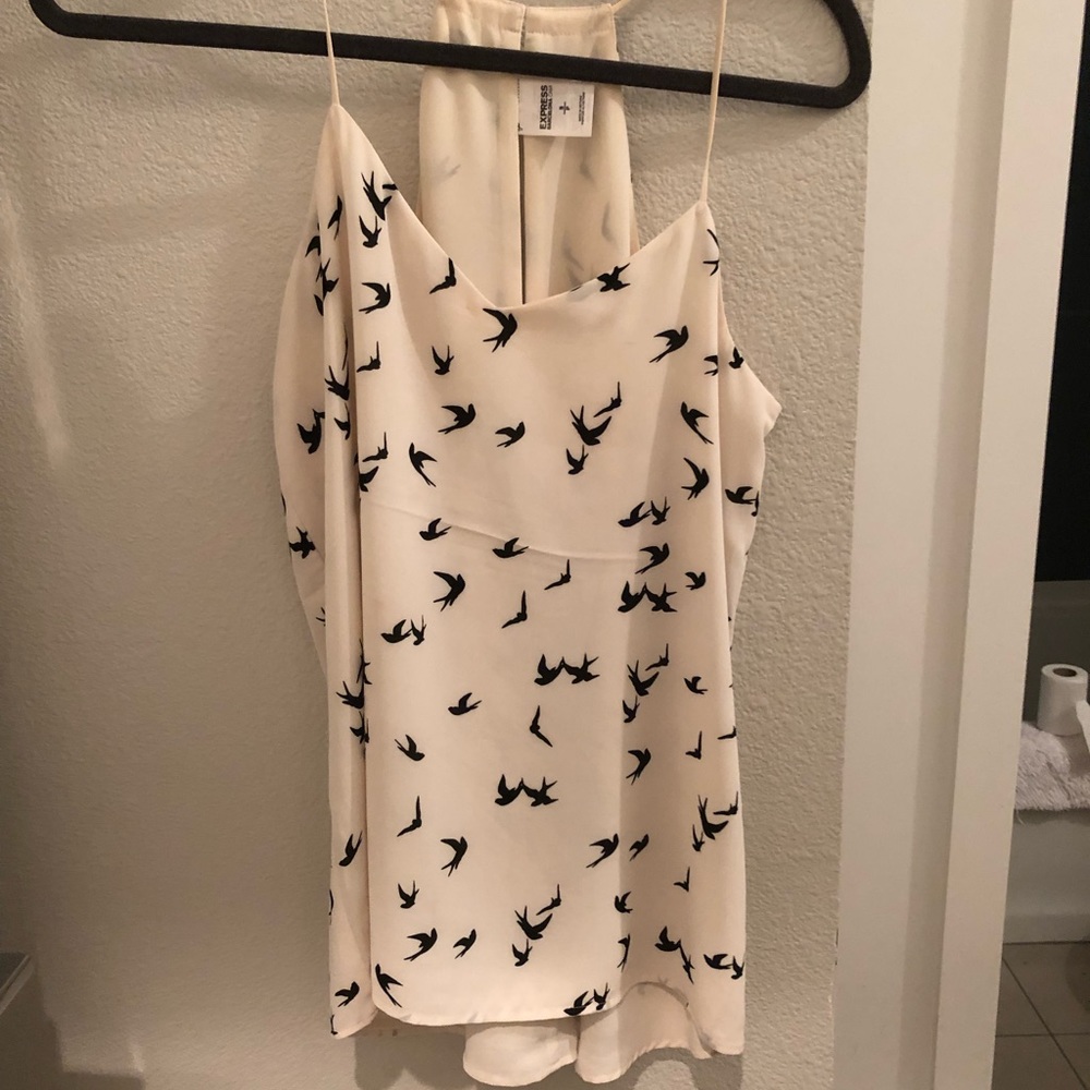 Express Reversible bird print tank
